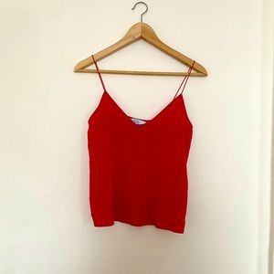 & other stories Silk Camisole Top in Red